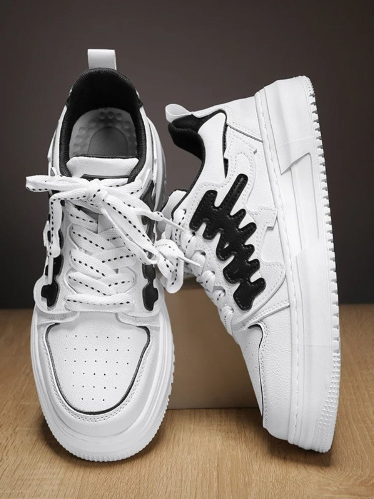 WHITE AND GREEN SNEAKERS FOR EVERYDAY WEAR AND GRAFFITI STYLE