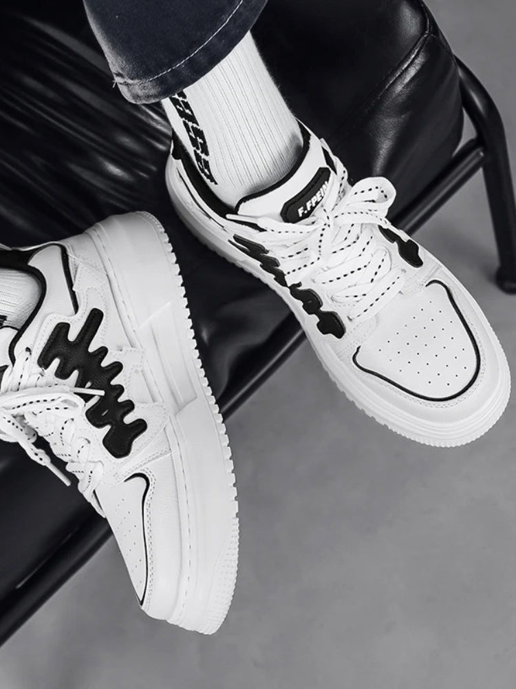 WHITE AND GREEN SNEAKERS FOR EVERYDAY WEAR AND GRAFFITI STYLE