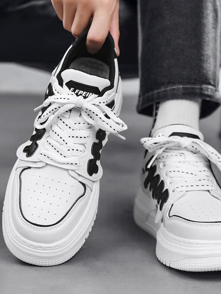 WHITE AND GREEN SNEAKERS FOR EVERYDAY WEAR AND GRAFFITI STYLE