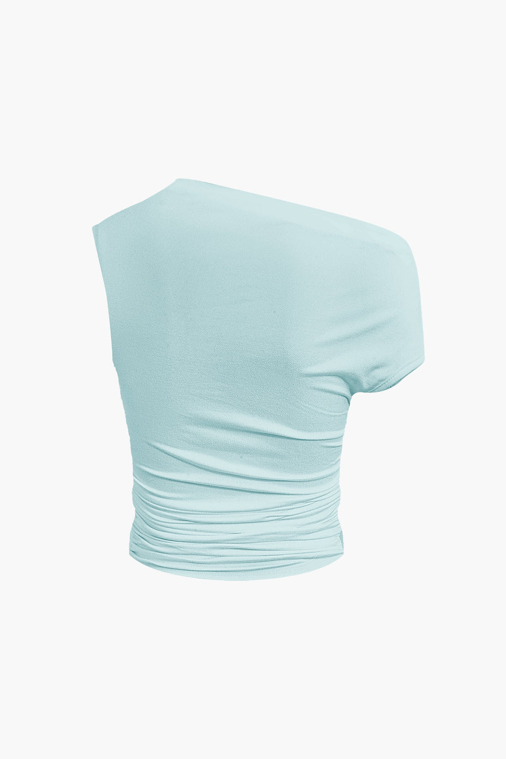 WHITE DRAPED CROP TOP AND MINI SKIRT SET FOR SPECIAL OCCASION