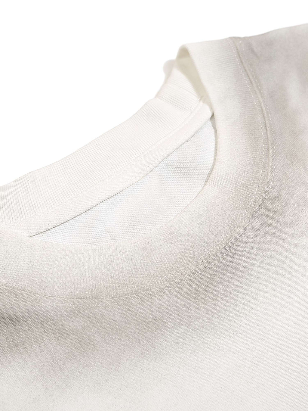 WHITE GRAPHIC LONG-SLEEVED SHIRT WITH RIPPED COLLAR