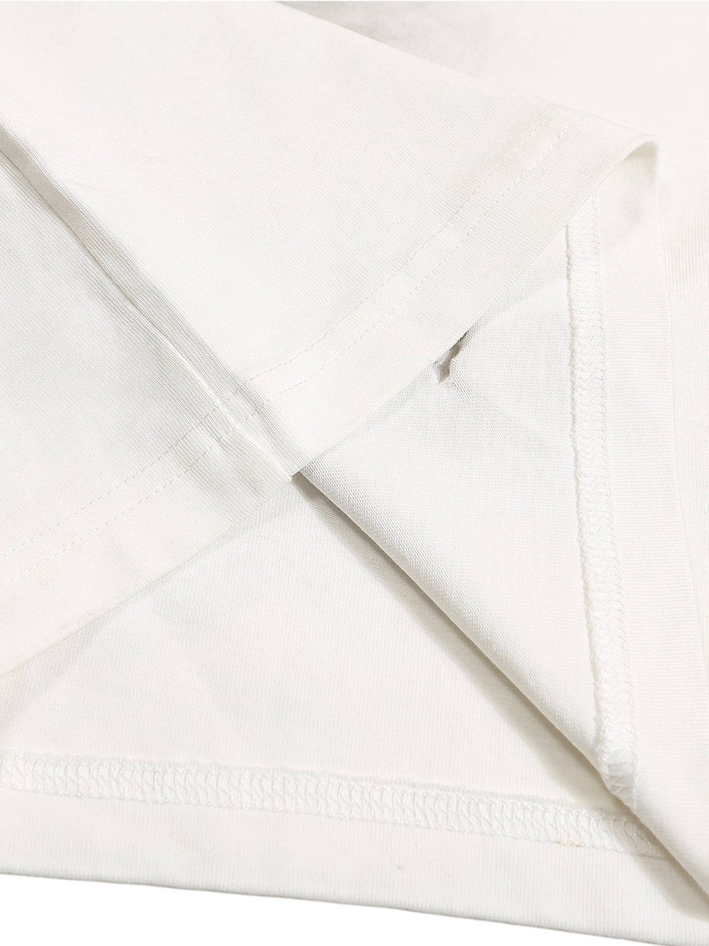 WHITE GRAPHIC LONG-SLEEVED SHIRT WITH RIPPED COLLAR