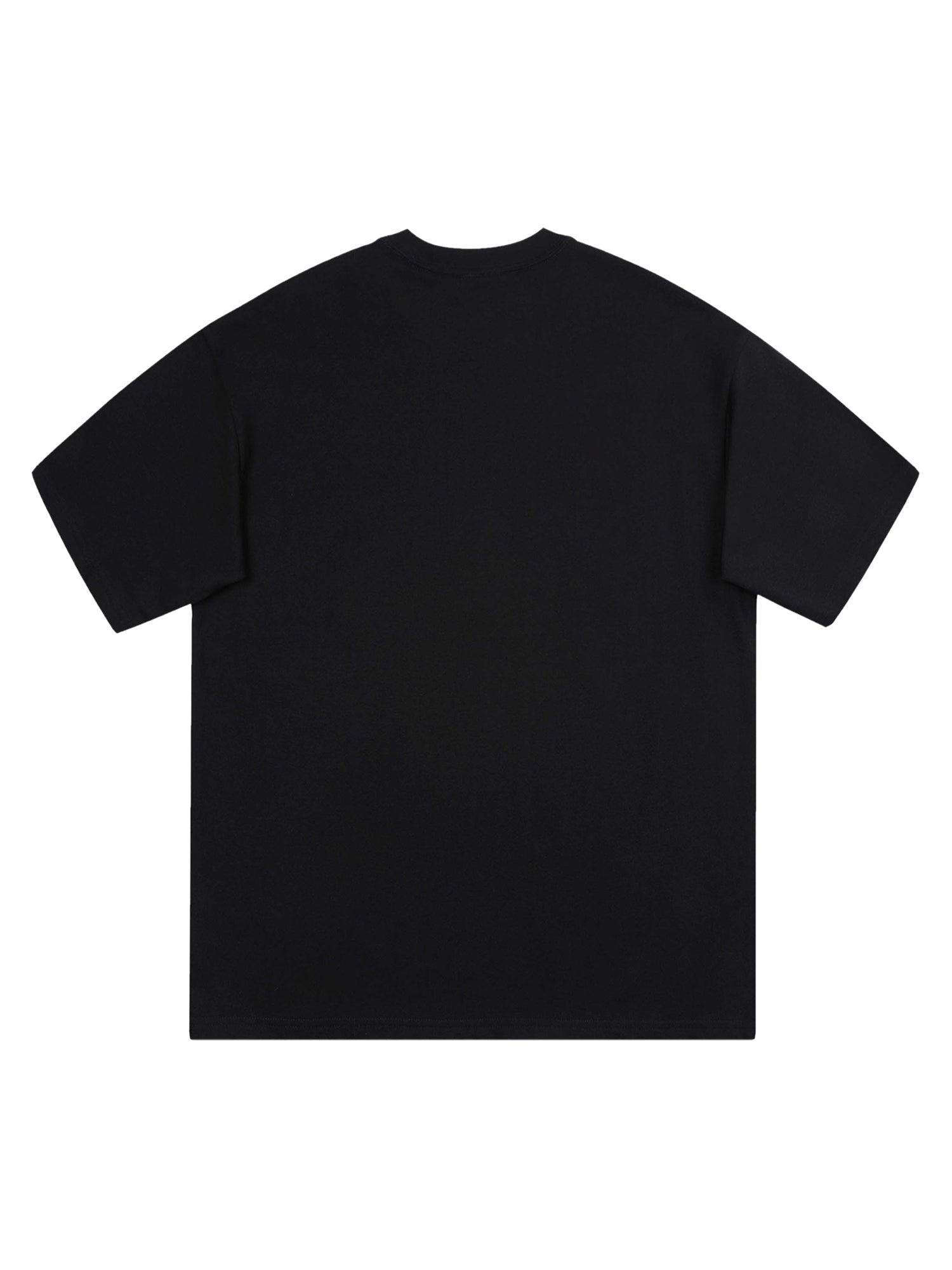 WHITE GRAPHIC T-SHIRT WITH ROUND COLLAR FOR SPRING SHORT SLEEVE WEAR