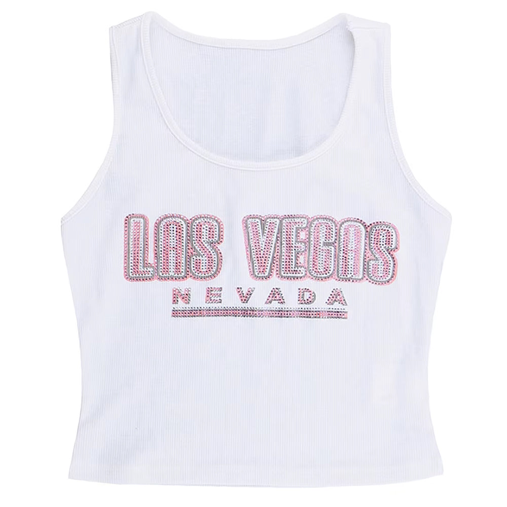 WHITE LAS VEGAS NEVADA TANK TOP