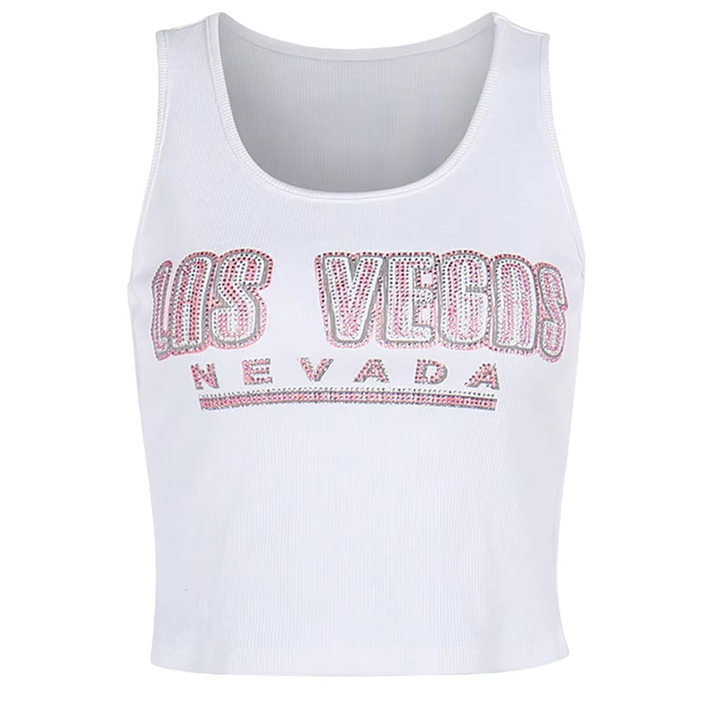 WHITE LAS VEGAS NEVADA TANK TOP