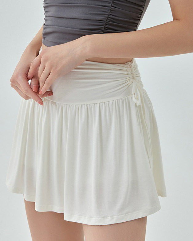 WHITE MINI TENNIS SKIRT FRENCH SUN TENNIS SKIRT