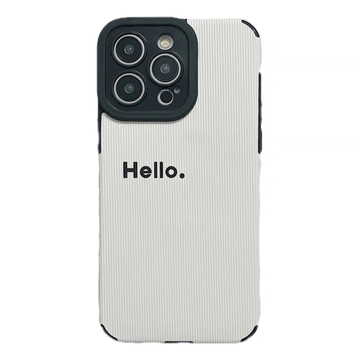 WHITE MINIMALIST IPHONE CASE WITH CAMERA PROTECTION