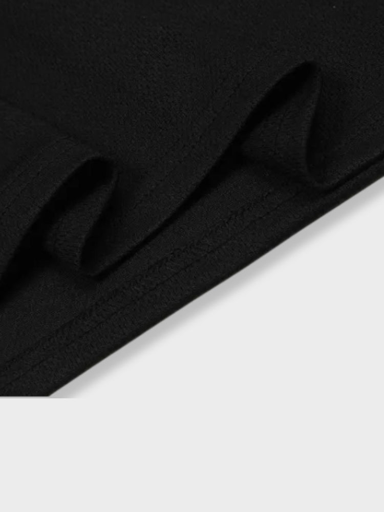 WHITE POLO SHIRT WITH BLACK COLLAR AND RED PANELS TRUST POLO OVERSIZED