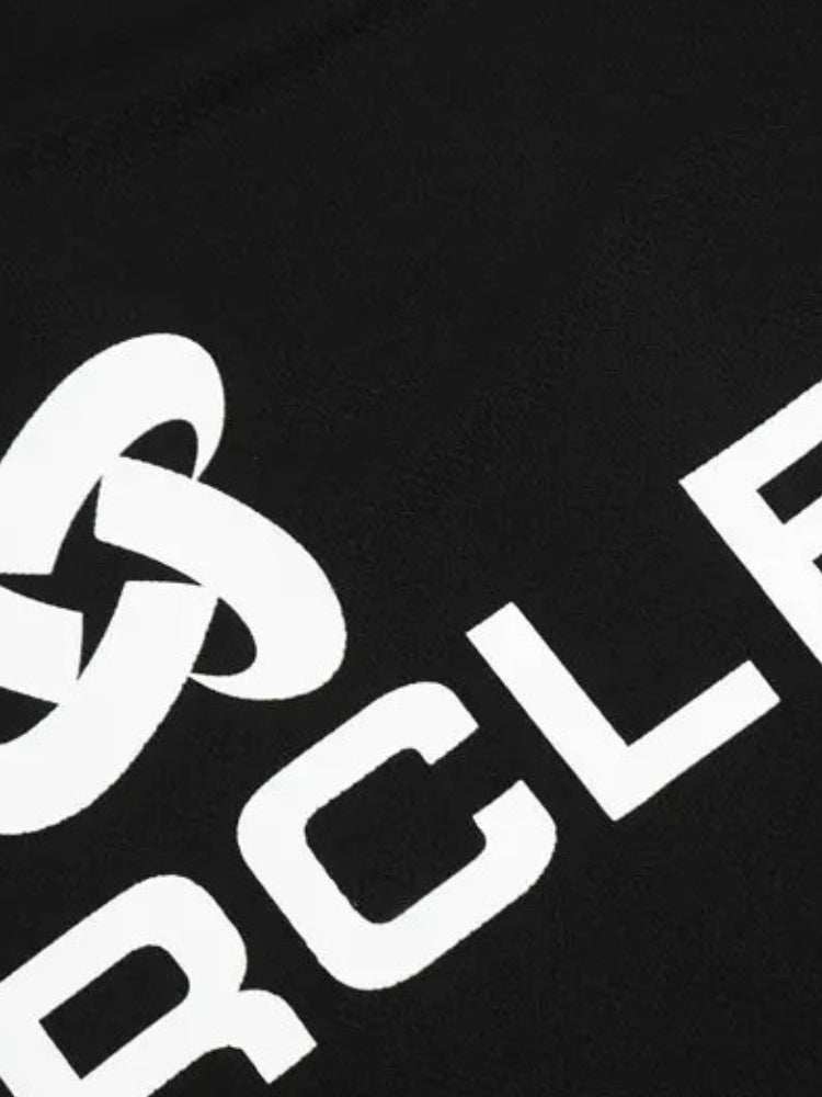 WHITE POLO SHIRT WITH BLACK COLLAR AND RED PANELS TRUST POLO OVERSIZED