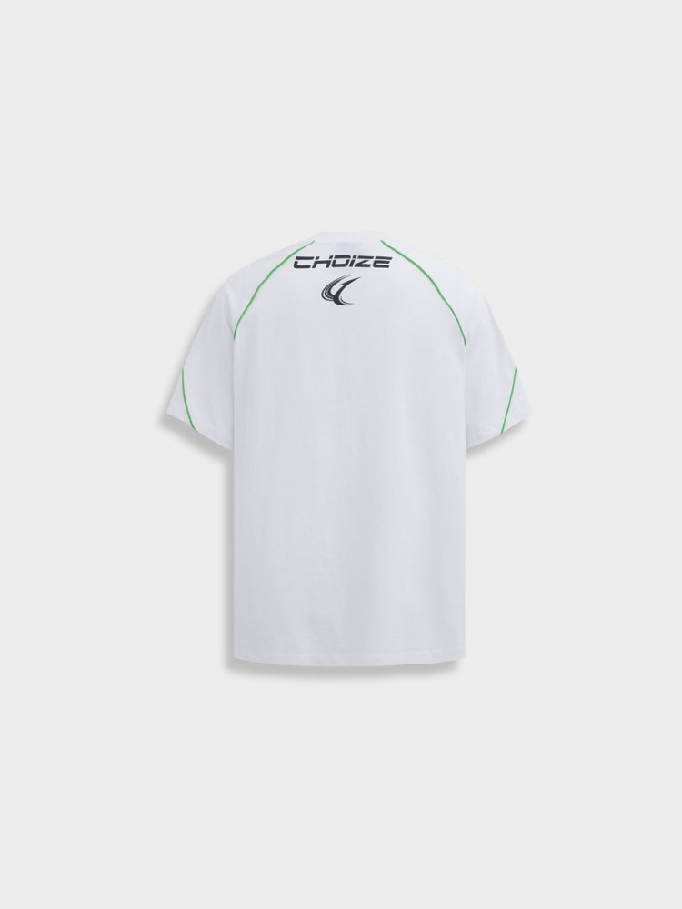 WHITE SOCCER JERSEY SPORT TEE CHOIZE FOR ACTIVE WEAR