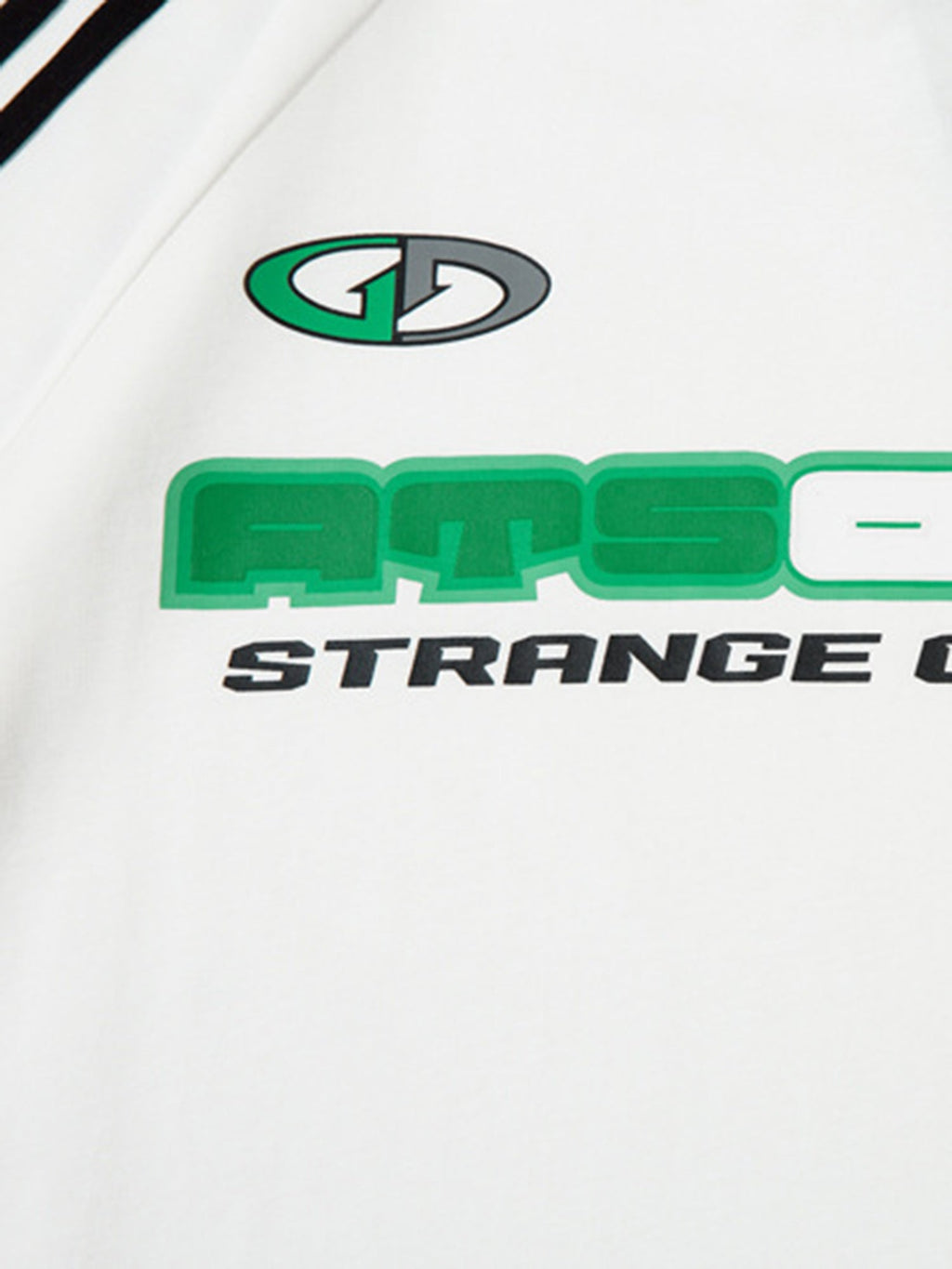 WHITE STRIPED T-SHIRT ORIGINAL RETRO SUMMER DESIGN