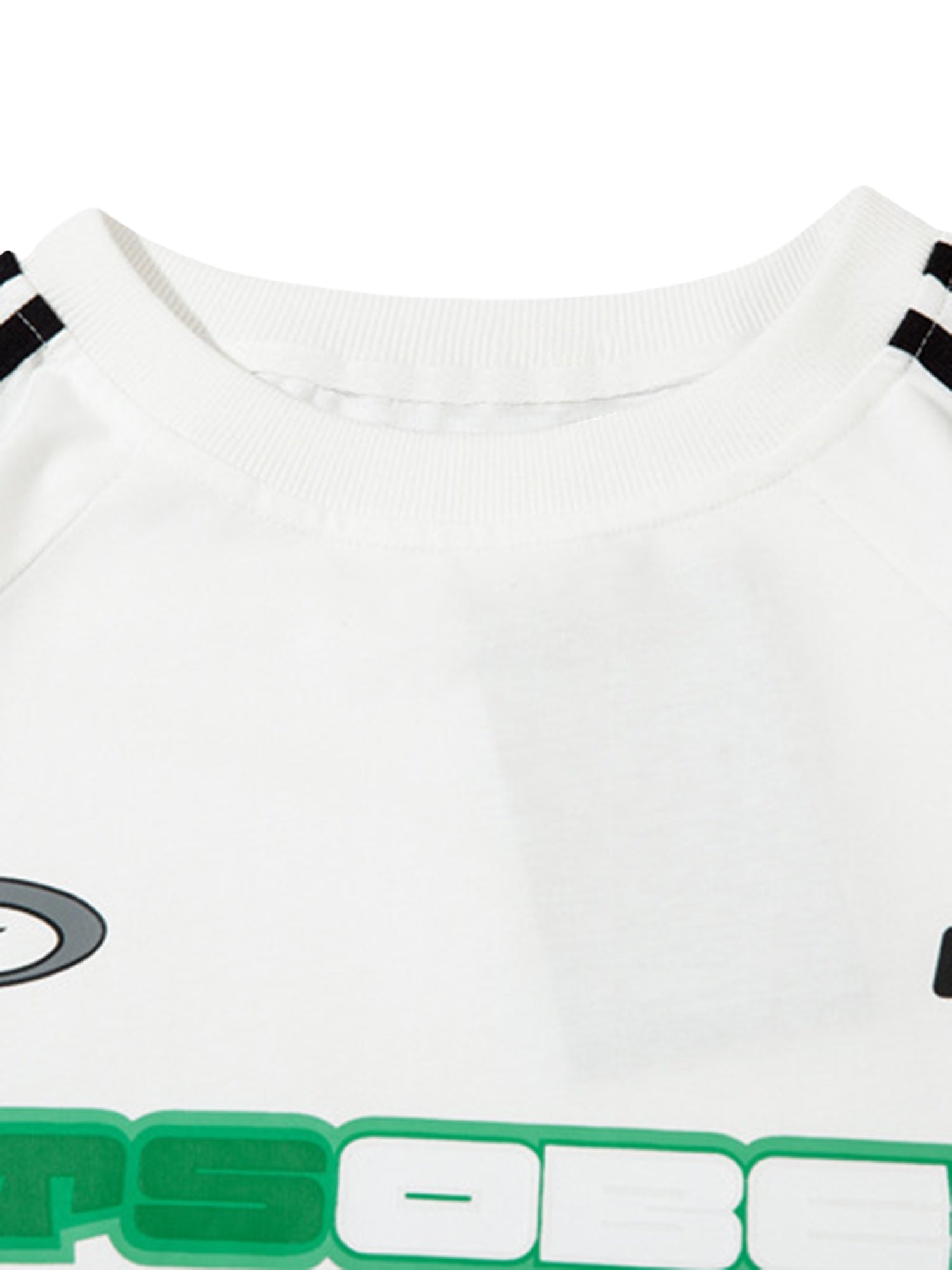 WHITE STRIPED T-SHIRT ORIGINAL RETRO SUMMER DESIGN