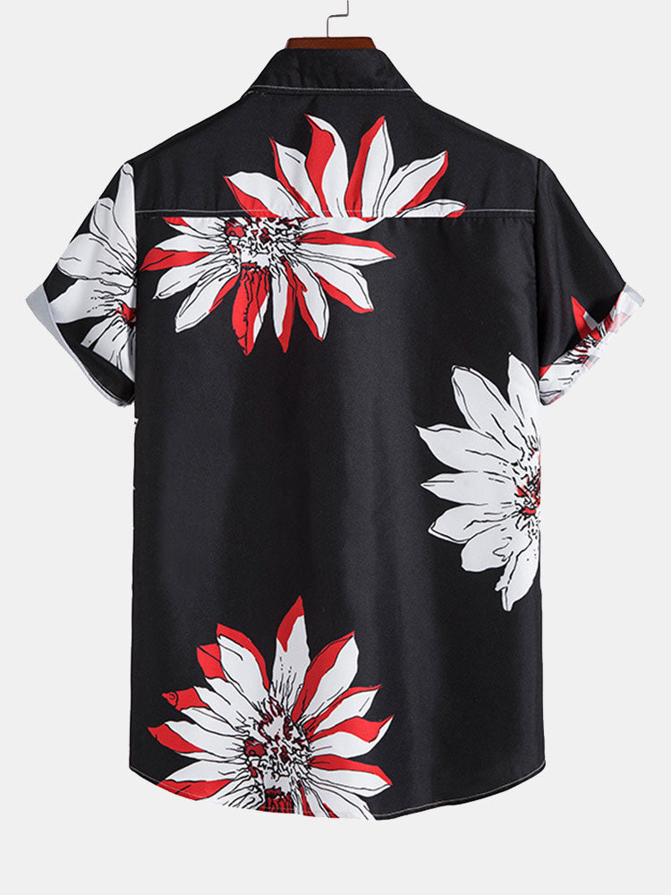 WHITE SUNFLOWER SHORT SET FOR ACTIVE LIFESTYLES AND COMFORTABLE FABRIC