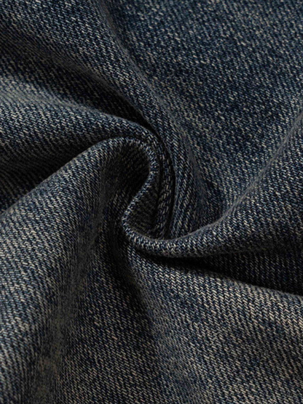 WIDE-LEG DENIM CARGO PANTS TRENDY STRAIGHT LEG CASUAL