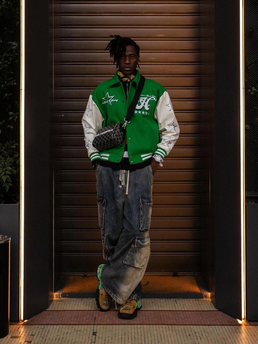 WIDE-LEG DENIM CARGO PANTS TRENDY STRAIGHT LEG CASUAL