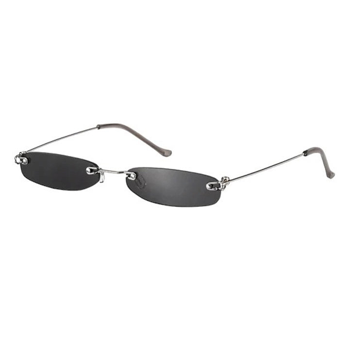 Y2K RIMLESS YELLOW-TINTED SUNGLASSES