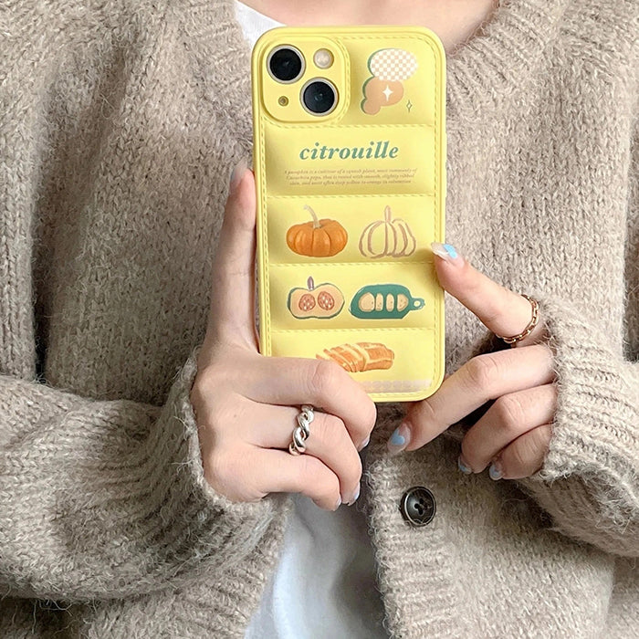 YELLOW PUMPKIN DESIGN CITROUILLE IPHONE CASE FOR CITROUILLE IPHONE