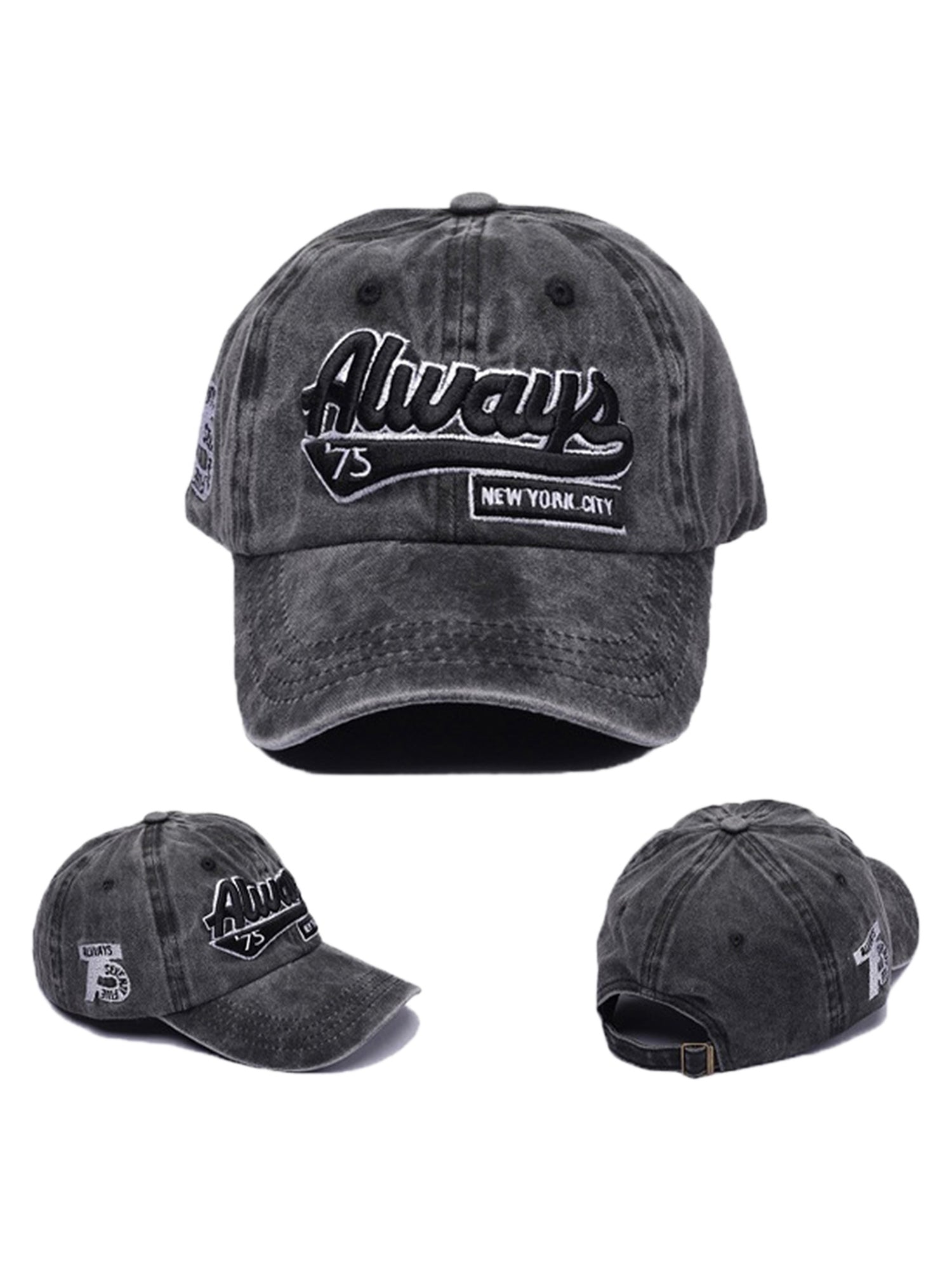 YELLOW WASHED BASEBALL CAP - DENIM WASHED BASEBALL CAP FOR EVERYONE