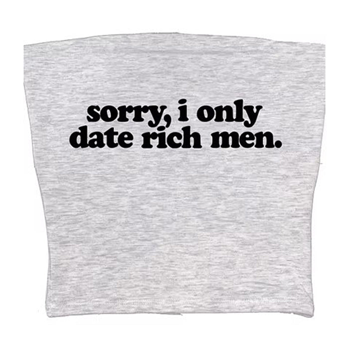 YELLOW Y2K TUBE TOP FOR RICH MEN STYLE