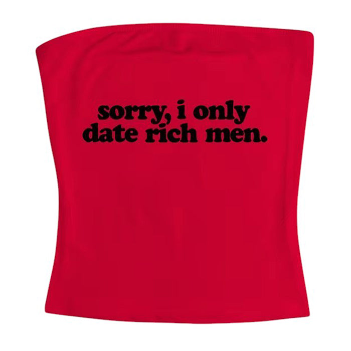 YELLOW Y2K TUBE TOP FOR RICH MEN STYLE