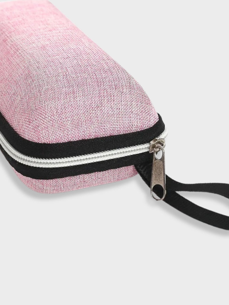 ZIPPERED GLASSES CASE WITH PROTECTION FOR READING GLASSES