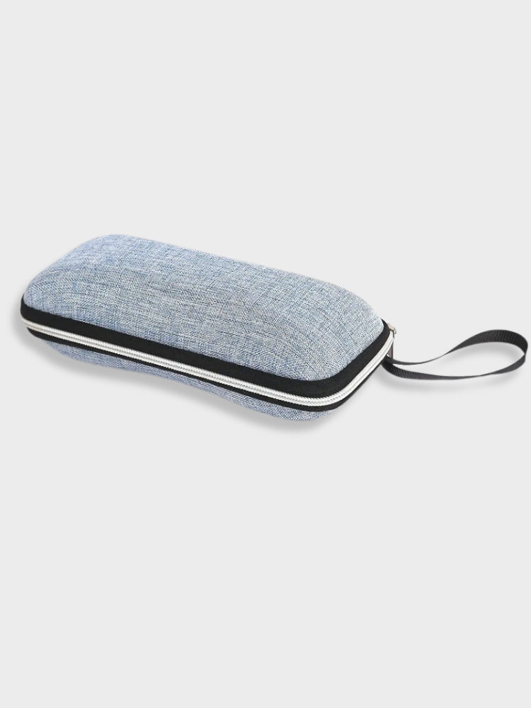 ZIPPERED GLASSES CASE WITH PROTECTION FOR READING GLASSES