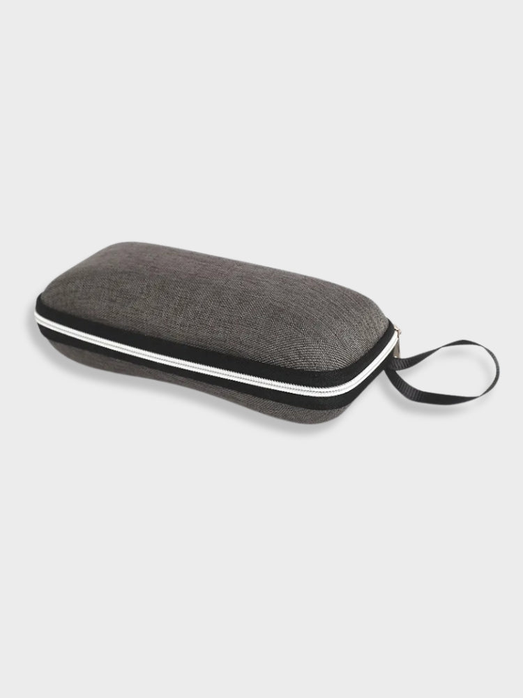 ZIPPERED GLASSES CASE WITH PROTECTION FOR READING GLASSES